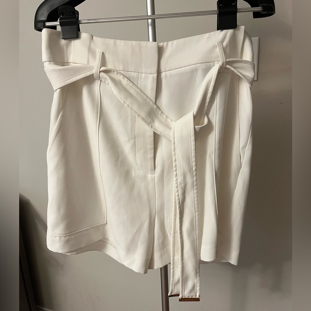 Marciano Ivory Shorts with Gold Accents